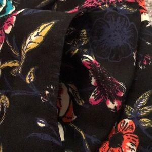 Black and floral romper